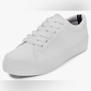 New! Never Worn! Chic Nautica White Sneaker - Steam (Lace-Up/Slip On). Size 6.5